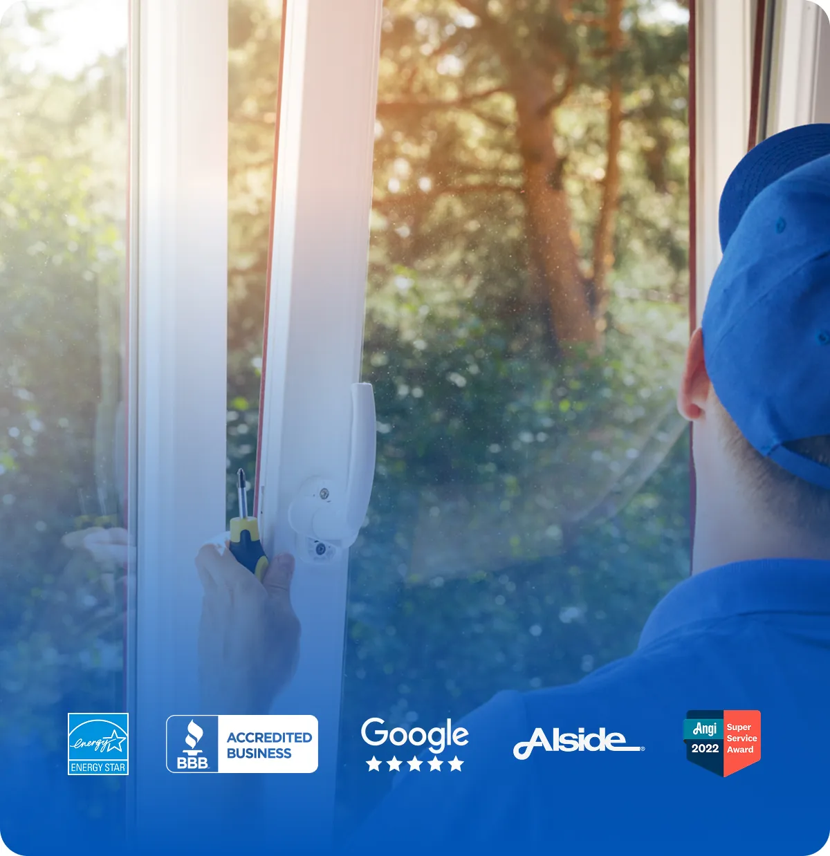 Premium replacement windows in a modern home